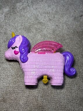 2019 Polly Pocket Unicorn Party Playset Kids Toy Portable Fun Mattel